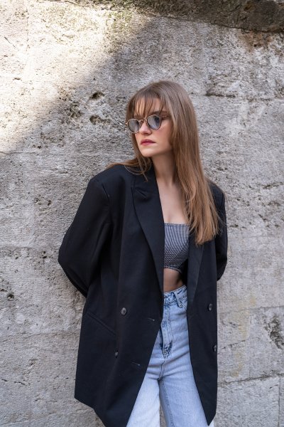 Chila Leopar Mavi Güneş Gözlüğü