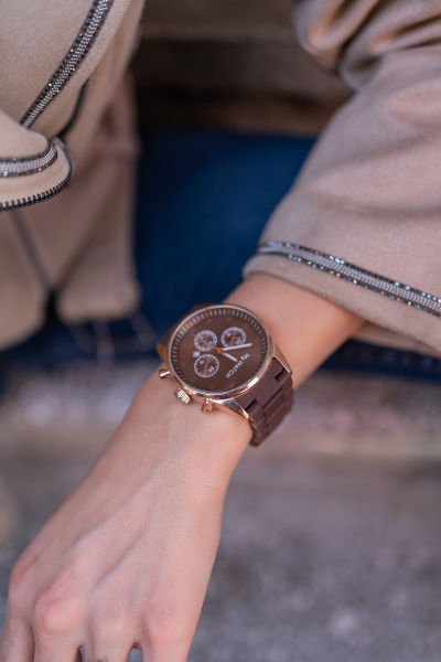 My Watch Kahverengi Silikon Kordon Saat