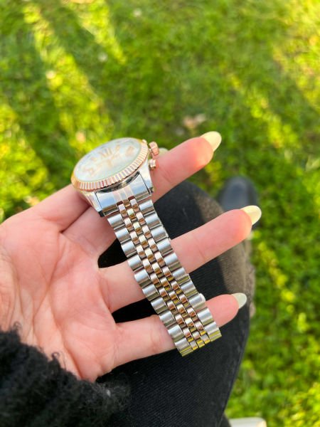 MKR Gümüş Rose Metal Kordon Saat